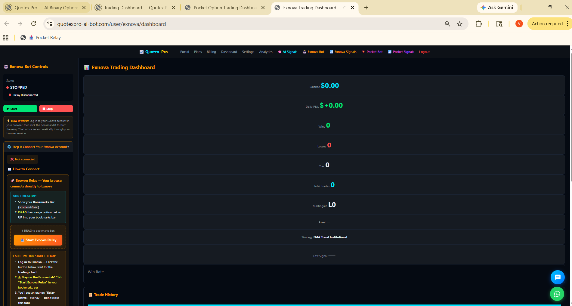 Exnova AI Bot Auto Trading