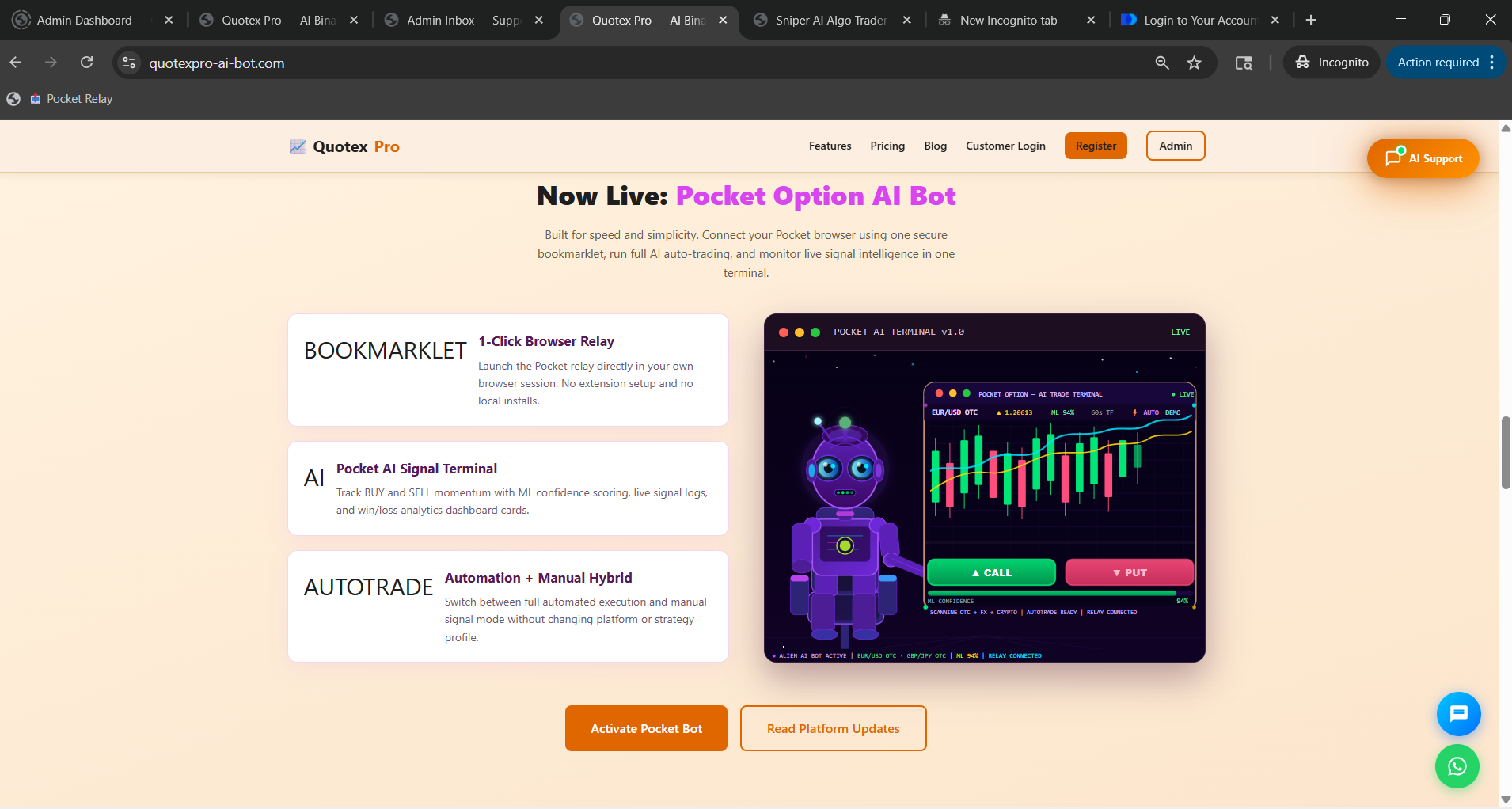 Pocket Option Bot - Multiple Benefits from 1 Subscription Plan