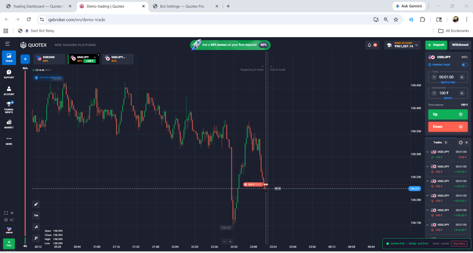 Live Trading Dashboard